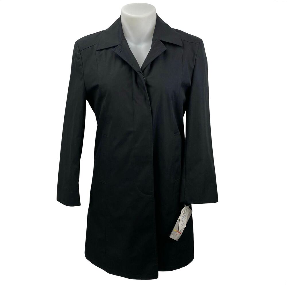 NEW Murphy & Hartelius Lorraine Long Sleeve Single Breasted Trench Coat Jacket M